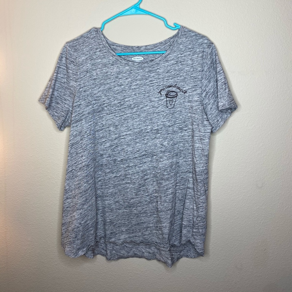 Old Navy Grey Graphic Tee